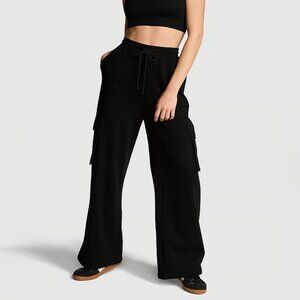 Campus Fleece Wide-Leg Cargo Sweatpants